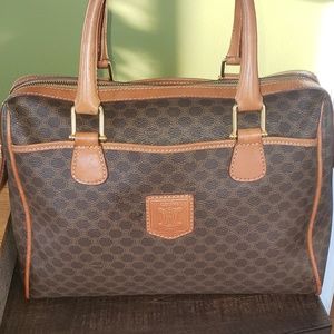 Celine Macadam Vintage Boston Handbag